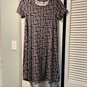 Lularoe Purple and Black Carly Dress